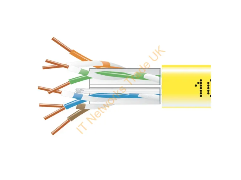 EYN873B-PB-1000 - Black Box Eyn873B-Pb-1000 Networking Cable Yellow 12000" (304.8 M) Cat6