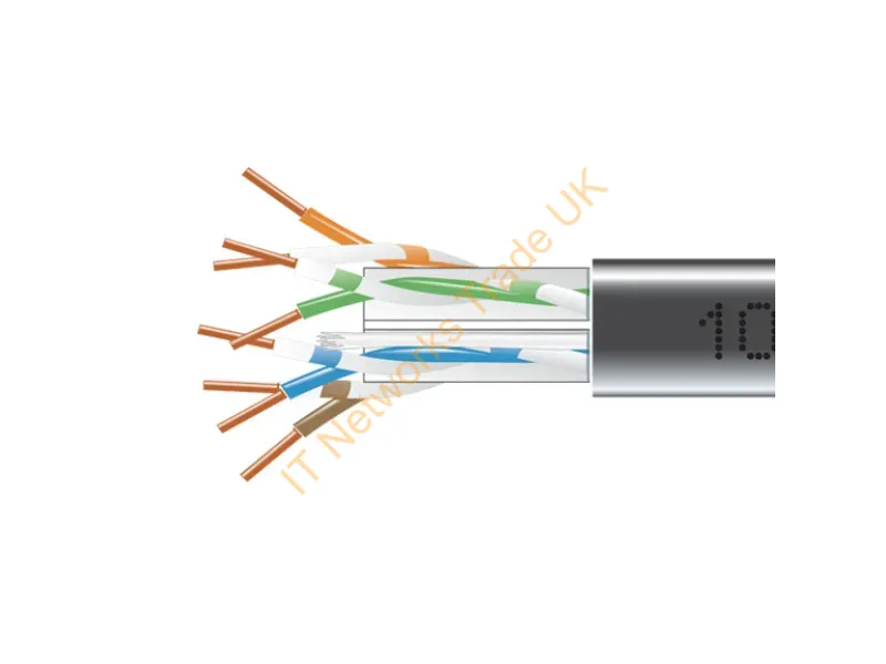 EYN881B-PB-1000 - Black Box Eyn881B-Pb-1000 Networking Cable 12000" (304.8 M) Cat6
