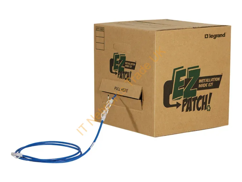EZC601Q100-06 - Legrand Ezc601Q100-06 Networking Cable Blue 11.8" (0.3 M) Cat6 U/Utp (Utp)