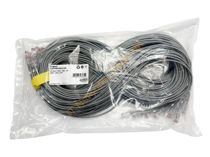 EZFPM605Q12-08 - Legrand Ezfpm605Q12-08 Networking Cable Gray 59.1" (1.5 M) Cat6