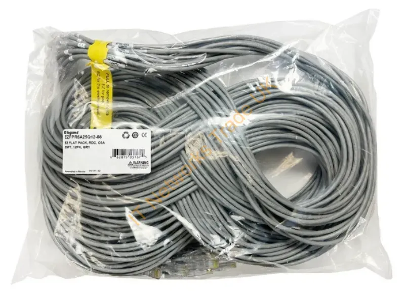 EZFPM6A07Q12-08 - Legrand Ez Patch Networking Cable Gray 83.9" (2.13 M) Cat6A