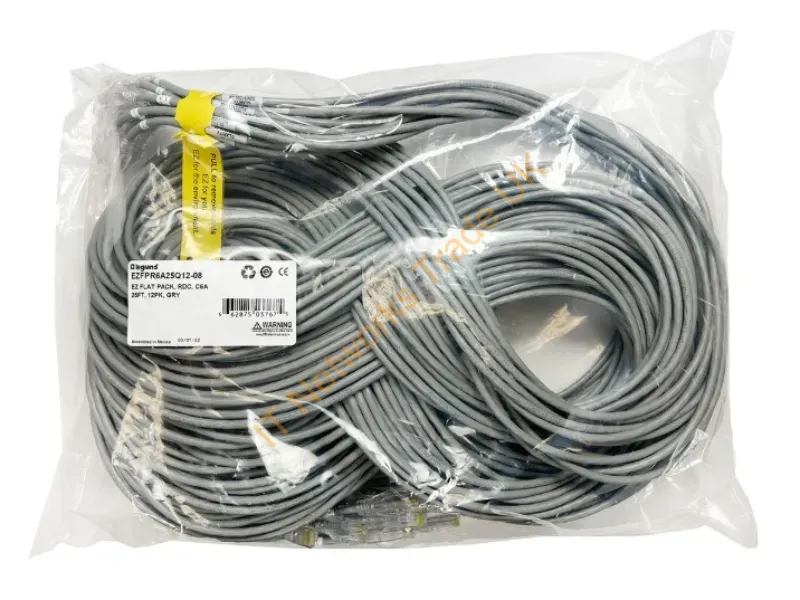 EZFPM6A09Q12-08 - Legrand Ez Patch Networking Cable Gray 107.9" (2.74 M) Cat6A