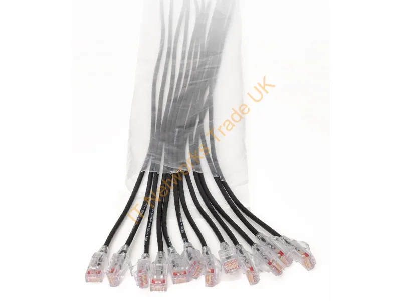 EZFPR6A03Q12-00 - Legrand Ezfpr6A03Q12-00 Networking Cable Black 35.4" (0.9 M) Cat6A