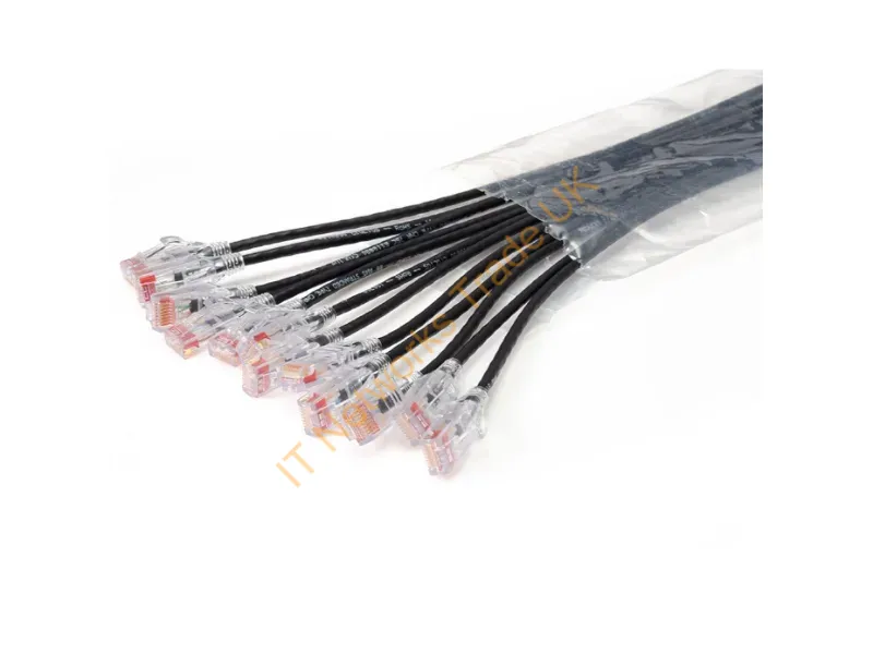 EZFPR6A09Q12-00 - Legrand Ez Patch Networking Cable Black 107.9" (2.74 M) Cat6A