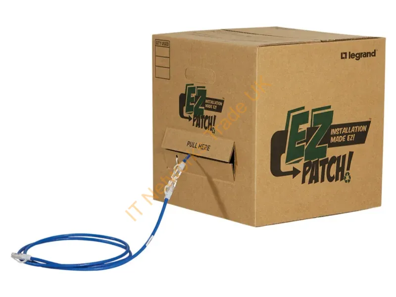 EZRD603Q100-06 - Legrand Ez Patch Box Networking Cable Blue 35.8" (0.91 M) Cat6