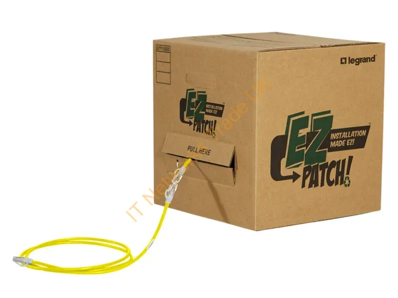 EZRD607Q80-04 - Legrand Ez Patch Box Networking Cable Yellow 83.9" (2.13 M) Cat6