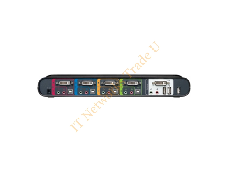 F1DD104LEA - Linksys F1DD104Lea Black Network KVM Switch
