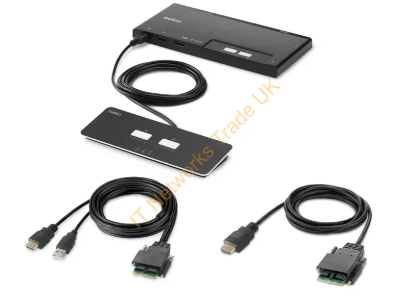 F1DN102MOD-HH-4 - Belkin F1Dn102Mod-Hh-4 Kvm Switch Black
