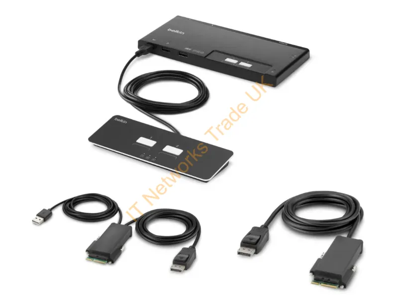 F1DN102MOD-PP-4 - Belkin F1Dn102Mod-Pp-4 Kvm Switch Black