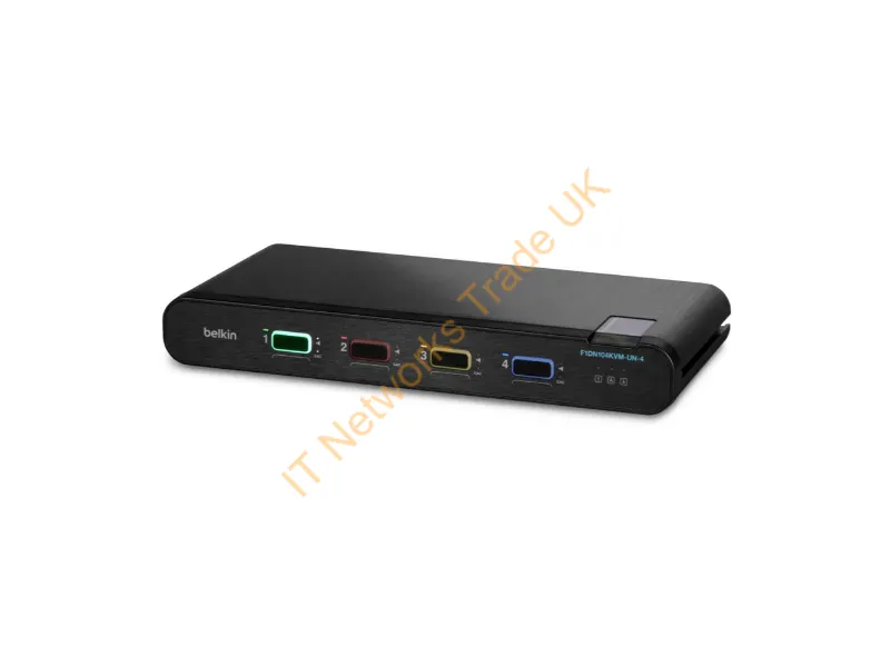 F1DN104KVM-UN-4 - Belkin F1Dn104Kvm-Un-4 Kvm Switch Black