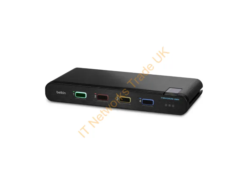 F1DN104KVM-UNN4 - Belkin F1Dn104Kvm-Unn4 Kvm Switch Black