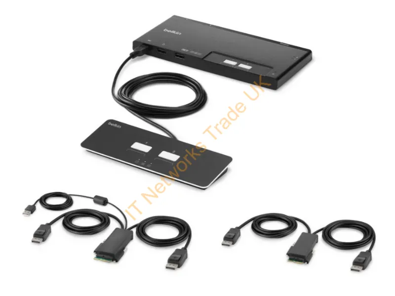 F1DN202MOD-PP-4 - Belkin F1Dn202Mod-Pp-4 Kvm Switch Black