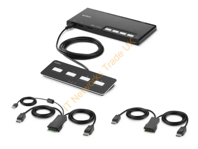 F1DN204MOD-PP-4 - Belkin F1Dn204Mod-Pp-4 Kvm Switch Black