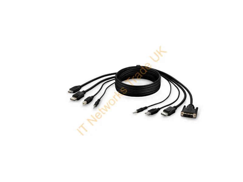 F1DN2CC-DHPP10T - Belkin F1Dn2Cc-Dhpp10T Kvm Cable Black 118.1" (3 M)