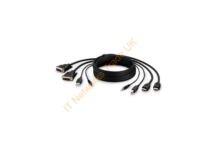 F1DN2CCBL-DH10T - Belkin F1Dn2Ccbl-Dh10T Kvm Cable Black 118.1" (3 M)