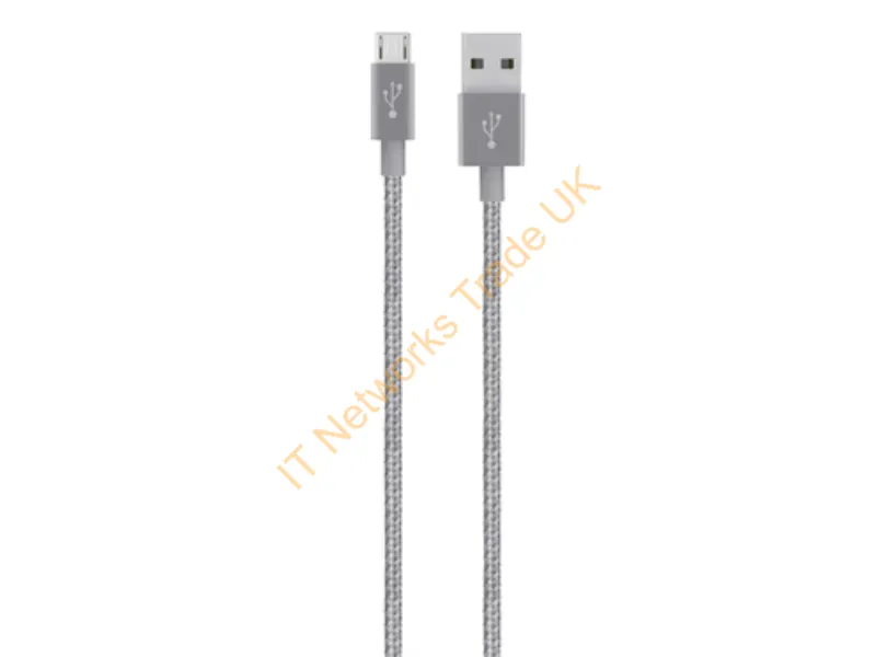 F2CU021BT04-GRY - Belkin F2CU021BT04-GRY USB cable 1.2 m USB A Micro-USB A Grey