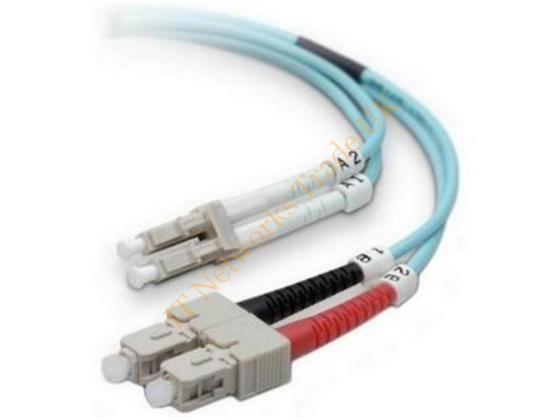 F2F40277-01M-G Belkin 10 Gig Aqua Patch Cable SC Multimode (Male) SC Multimode (Male) 3.3ft Fiber Optic 50 / 125 Aqua