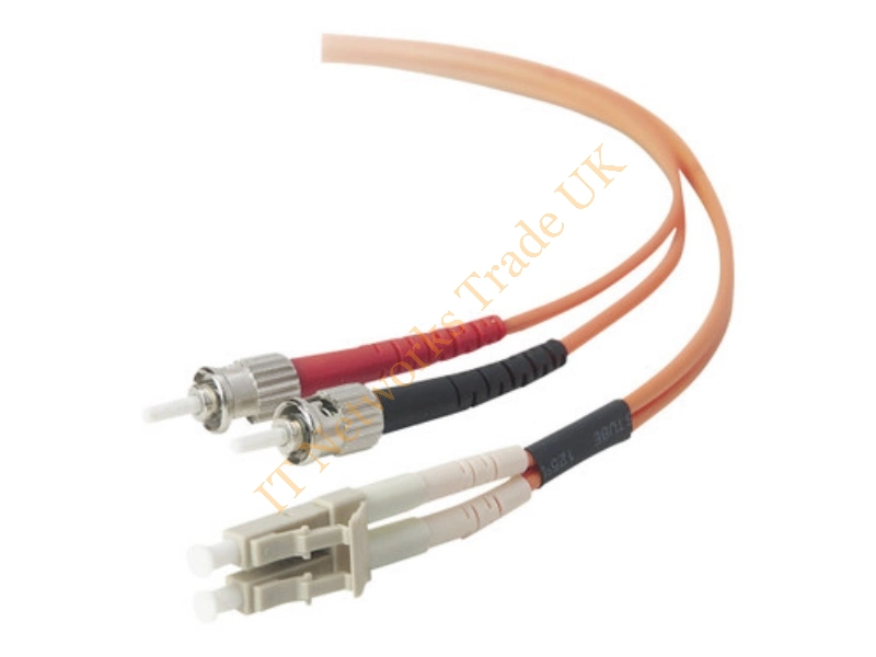 F2F402L0-01M Belkin 1m Duplex Fiber Optic Cable Mmf Lc/St 50/125