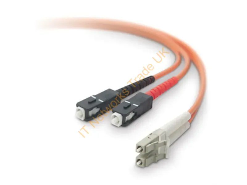 F2F402L7-03M Belkin 3m Duplex Fiber Optic Cable Mmf Lc/Sc 50/125