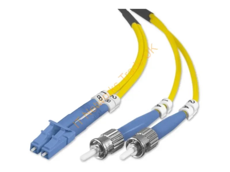 F2F802L0-05M Belkin 5m Duplex Fiber Optic Smf Lc/St 8.3/125 Cable