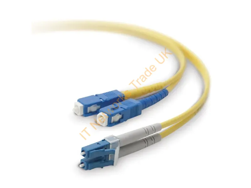F2F802L7-05M Belkin 5m Duplex Fiber Optic Cable Smf Lc/Sc 8.3/125