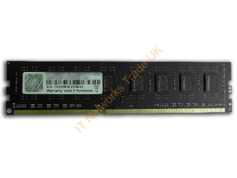 F3-1600C11S-8GNT G.Skill Value 8GB DDR3-1600MHz PC3-12800 Non-ECC Unbuffered CL11 240-Pin DIMM Memory Module Desktop Memory