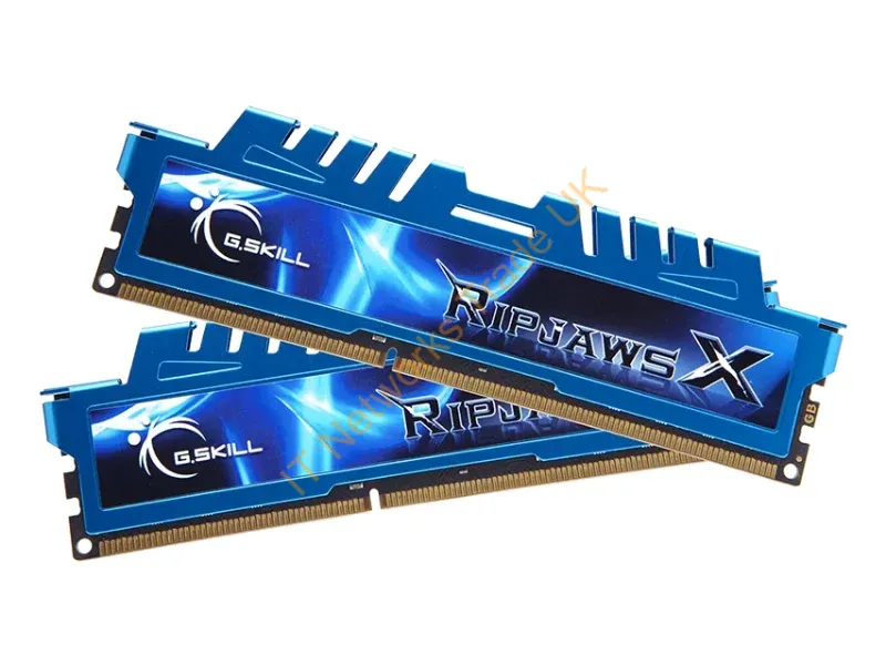 F3-1600C9D-16GXM G.Skill RipjawsX 16GB Kit (2 x 8GB) DDR3-1600MHz PC3-12800 Non-ECC Unbuffered CL11 240-Pin DIMM Memory Module Desktop Memory