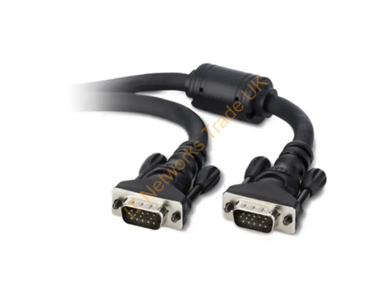 F3H982B25-P - Belkin 25Ft. Vga / Svga Vga Cable 299.2" (7.6 M) Vga (D-Sub) Black