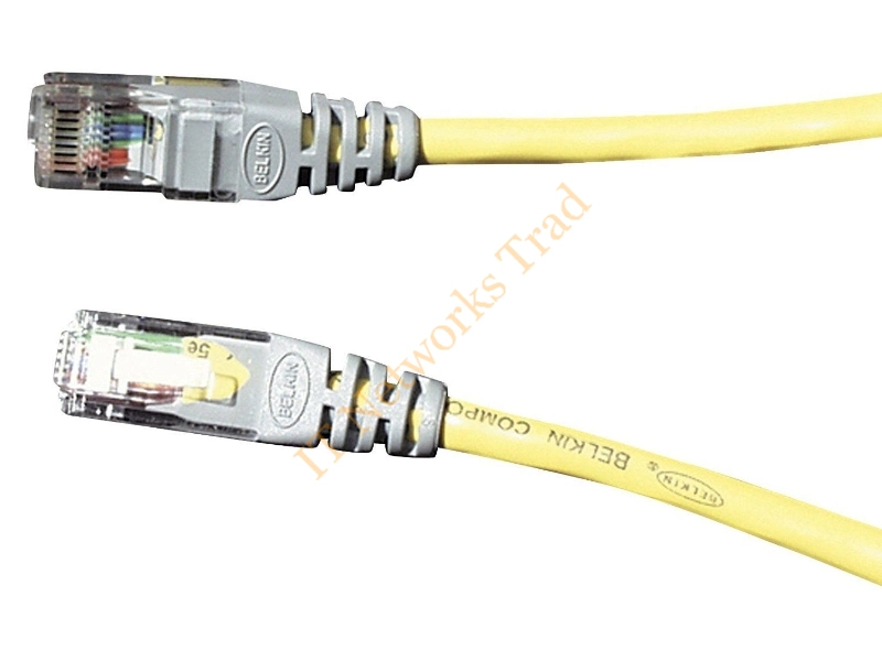F3X126B02M Belkin 2M Cat5e Crossover Cable (Yellow) Network Ethernet Cable