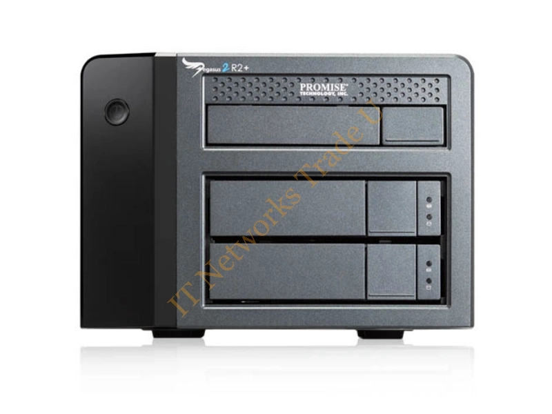 F40PR2P00000005 - Promise Technology Pegasus2 R2+ 6000GB Desktop Black disk array Storage Array Network (SAN)