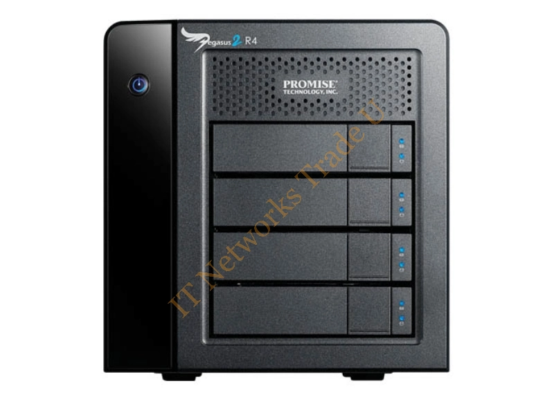F40SR4R00000001 - Promise Technology Pegasus2 R4 12000GB Desktop Black disk array Storage Array Network (SAN)