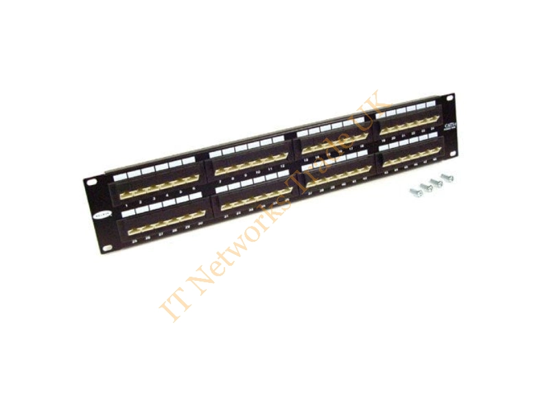 F4P338-48-AB5 Belkin 48-Port Cat5 Patch Panel Networking Accessory