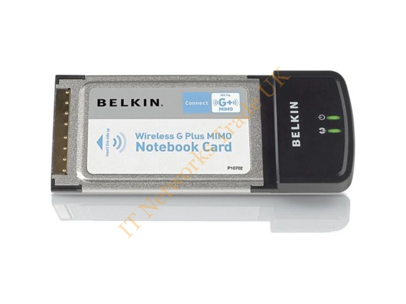 F5D9010 Belkin 54Mbps 802.11g MIMO Wireless LAN CardBus PCMCIA Adapter Networking Accessory