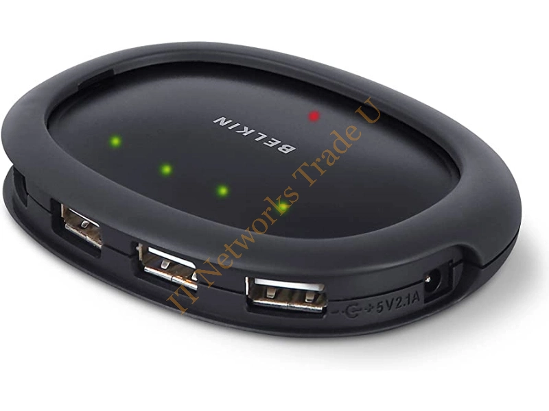 F5U234V1 Belkin Hi-Speed USB 2.0 4-Port Hub USB External 4 USB Port(s)
