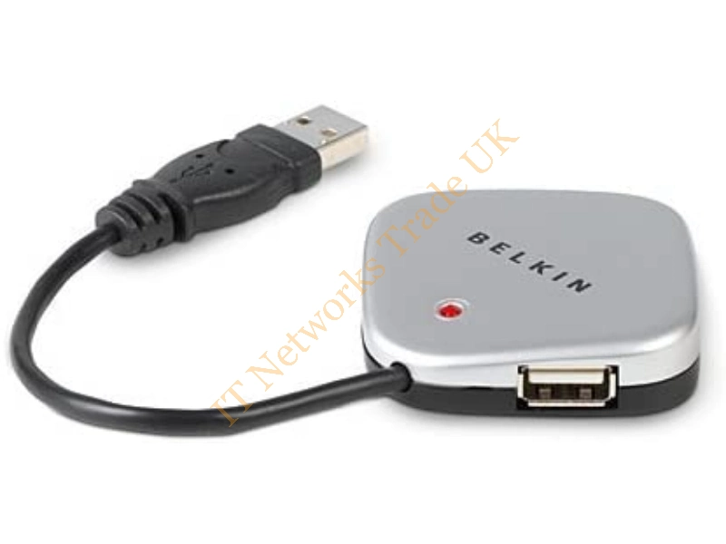 F5U407TT Belkin 4 Port USB 2.0 Ultra Mini Hub 4 x USB 2.0 USB Downstream 1 x USB 2.0 USB Upstream External