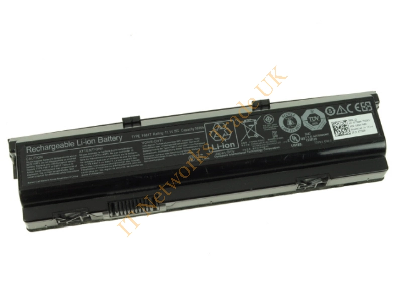 F681T Dell 11.10V 7600mAh Li-ion 6-Cell Laptop Battery