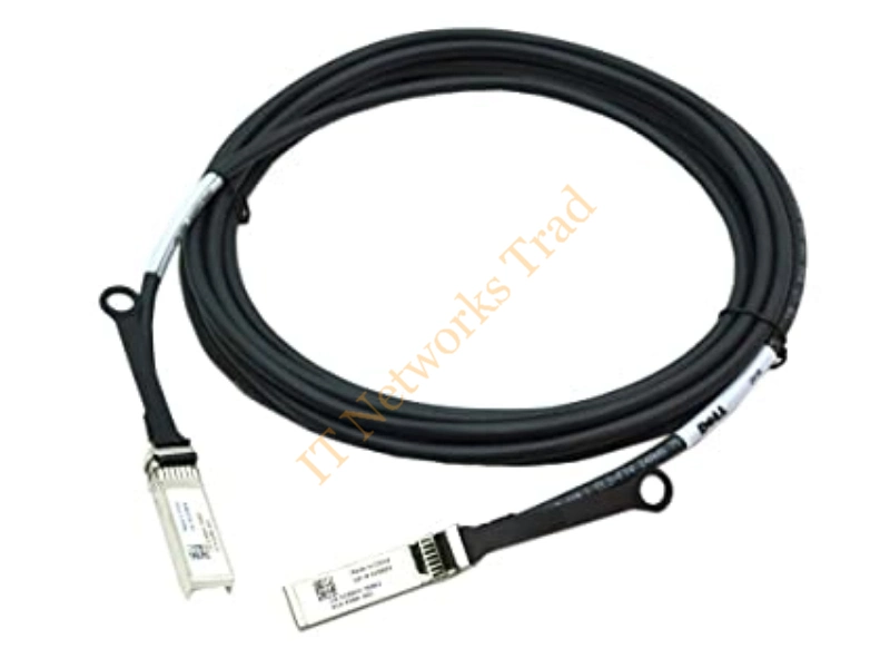 F7HJM Dell Networking Cable SFP+ to SFP+ 10GbE Copper Twinax Direct Attach Cable, 5 Meter Network Ethernet Cable