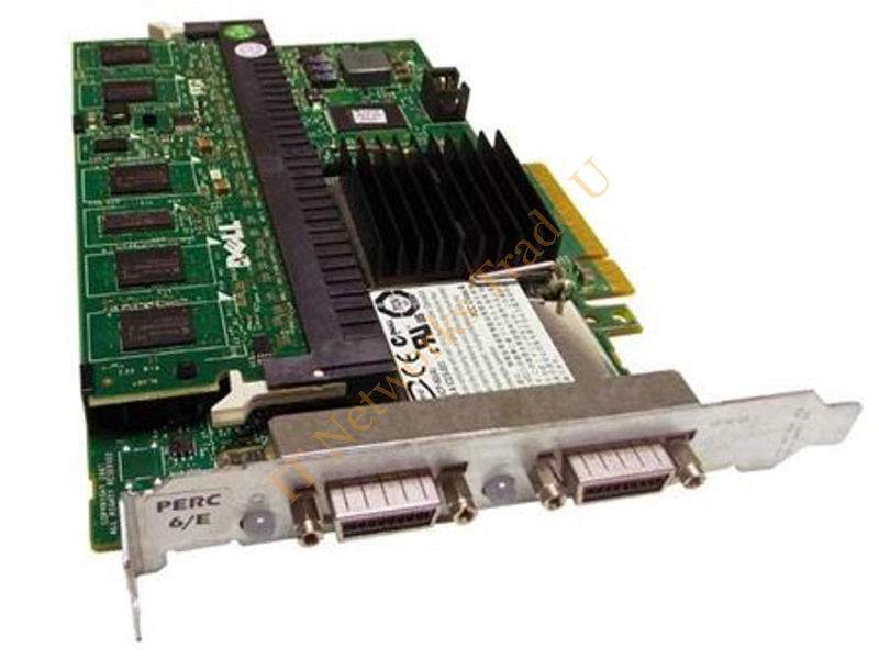 F989F Dell PERC 6/E Dual Channel PCI-Express SAS RAID Controller with 256MB Cache