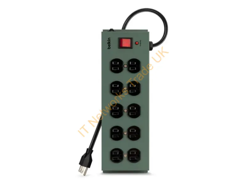 F9D1000-155PK - Belkin F9D1000-155Pk Surge Protector Gray 10 Ac Outlet(S) 177.2" (4.5 M)