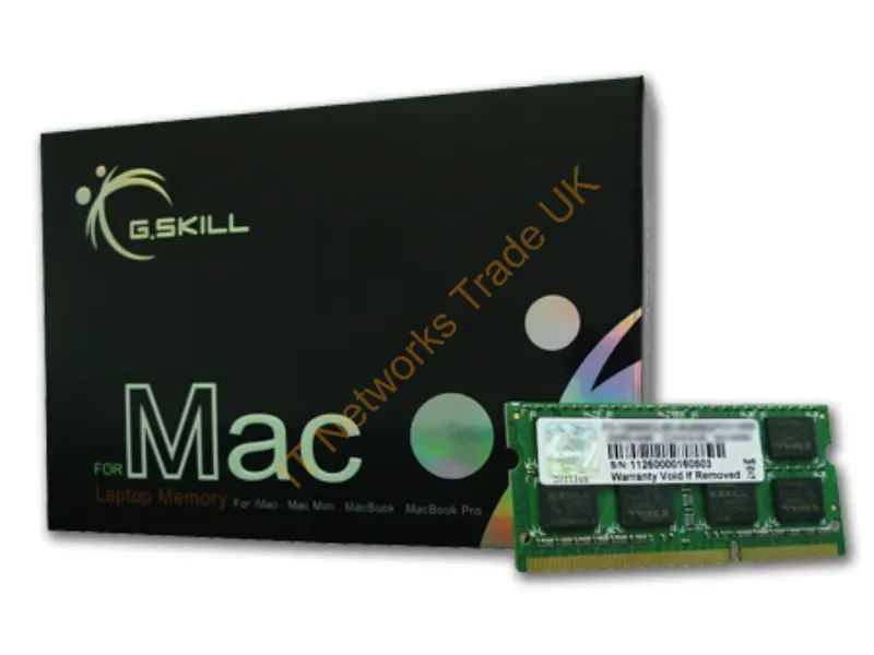 FA-8500CL7S-4GBSQ G.Skill 4GB DDR3-1066MHz PC3-8500 CL7 204-Pin SoDIMM Memory Module for Apple Notebook Laptop Memory