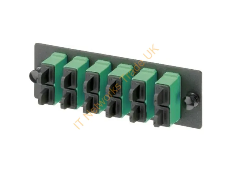 FAP4WAGDSCZ - Panduit Fap4Wagdscz Fiber Optic Adapter Sc 1 Pc(S) Black, Green