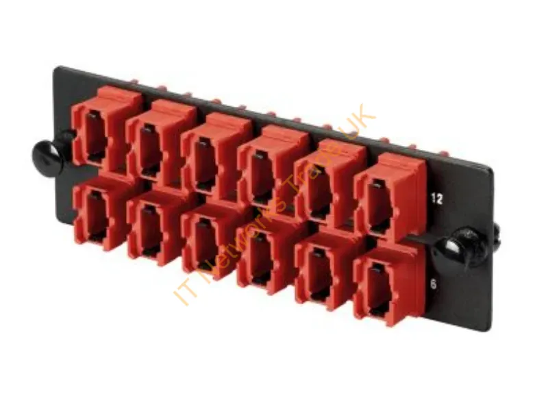 FAPH1824RDMPO - Panduit Faph1824Rdmpo Fiber Optic Adapter Mpo 1 Pc(S) Black, Red