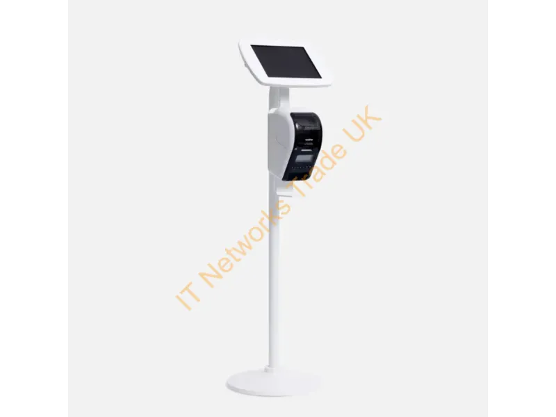 FBR-W4-FE7-MG - Bouncepad Floorstanding with Brother Printer mount tablet security enclosure 31.5 cm (12.4") White