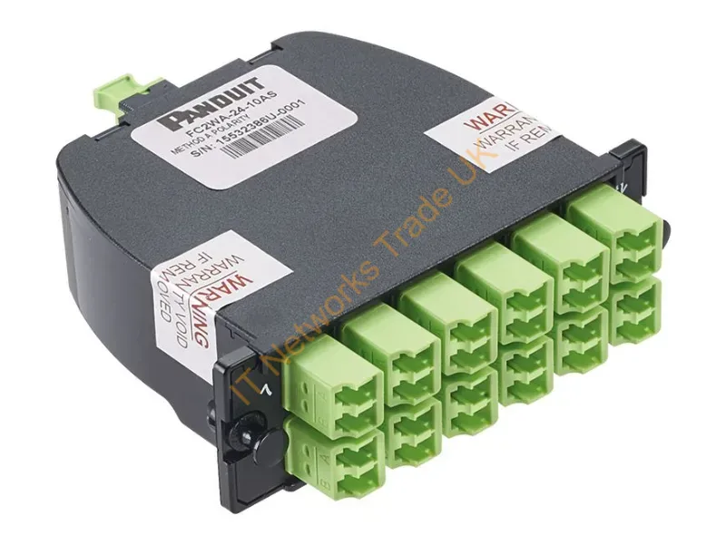 FC2WO-24-10U - Panduit Fc2Wo-24-10U Fiber Optic Adapter Lc/Mpo 1 Pc(S) Black, Lime