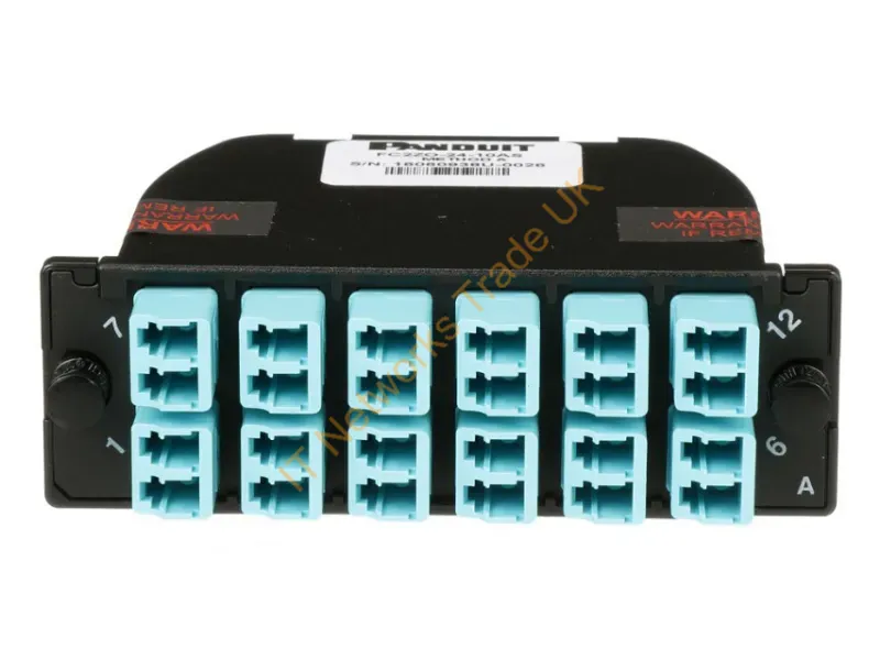 FC2ZO-24-10B1 - Panduit Fc2Zo-24-10B1 Fiber Optic Adapter Lc/Mpo 1 Pc(S) Aqua Color, Black