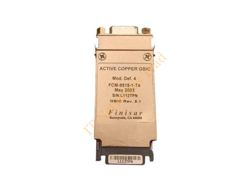 FCM-8519-1-T4 Finisar 1Gbps 1000Base-T Copper 850nm GBIC Transceiver Module