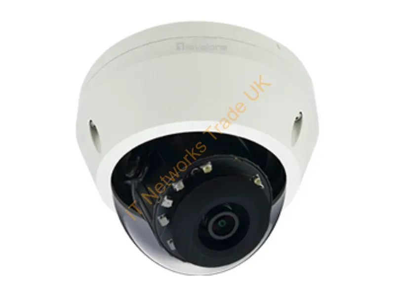 FCS-3307 - LevelOne HUBBLE Fixed Dome IP Network Camera, H.265, 5-Megapixel, 802.3af PoE, IR LEDs, Indoor/Outdoor, Vandalproof