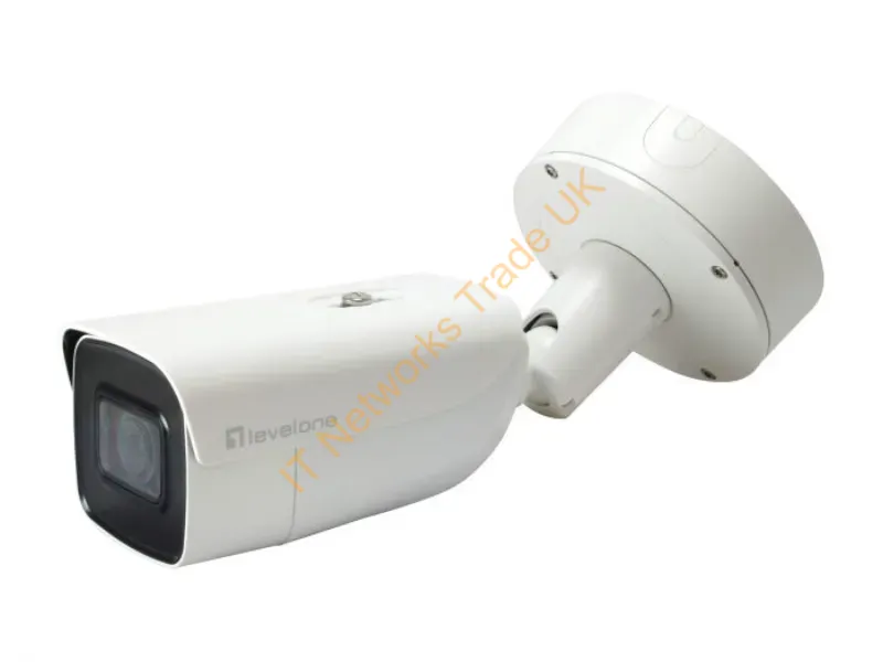 FCS-5095 - LevelOne Gemini Zoom IP Camera, 8-Mp, H.265, 802.3At, PoE, IR Leds, Indoor/Outdoor, Two-Way Audio