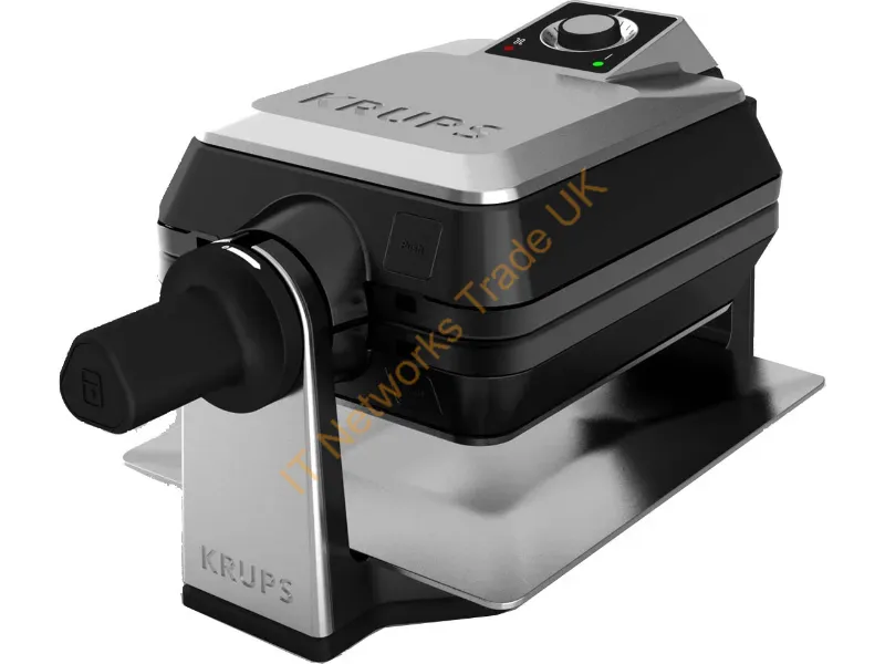 FDD95D - Krups FDD95D 2 waffle(s) 1200 W Black, Stainless steel