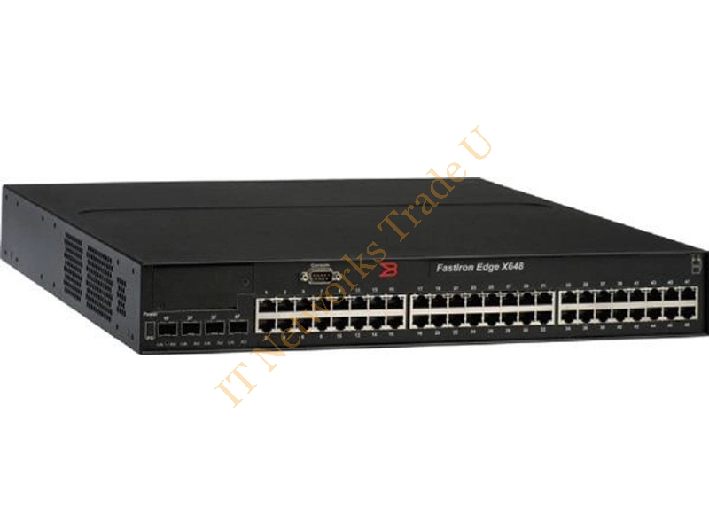 FESX448-PREM Foundry FastIron Edge X488 Premium 48 Port GbE Switch FESX448-PREM with Rack Ears Network Switch